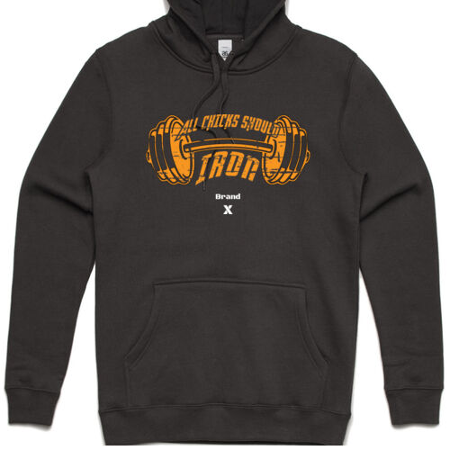 All Chicks Should Iron - Adult Coal Hoodie Thumbnail