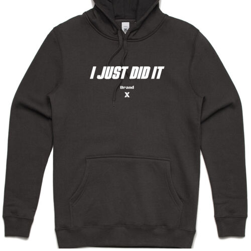 I just did it (white) - Adult Coal Hoodie Thumbnail