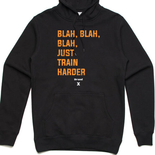 Blah Blah - Adult Black Hoodie Thumbnail